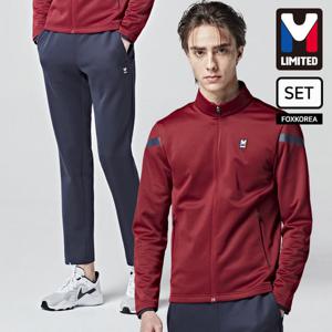엠리밋 남성 니트 트레이닝 세트 레드 - LGTSF20180
