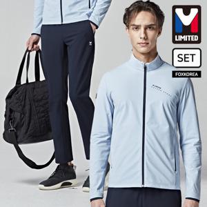 엠리밋 남성 스판 트레이닝 세트 스카이 - LGTSF20709