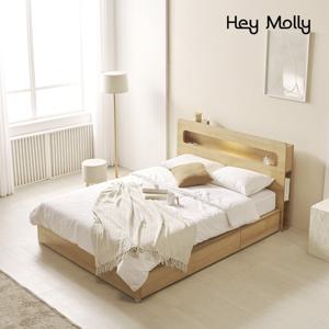 헤이몰리 프레디 LED 조명 수납 침대 K 유로탑 50T 독립매트