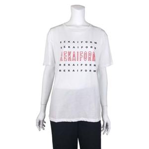 [카이아크만] 컬러 레터링 프린트 티셔츠(KPBTS519W0_WH)