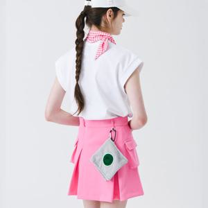 [몽버디] 스마일 사각 골프 볼타올 GREY