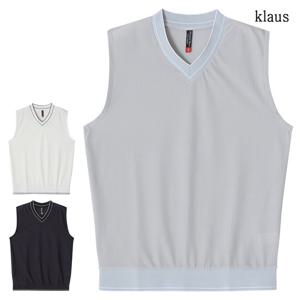 클라우스 매쉬 V넥 남성 골프조끼 KL1430