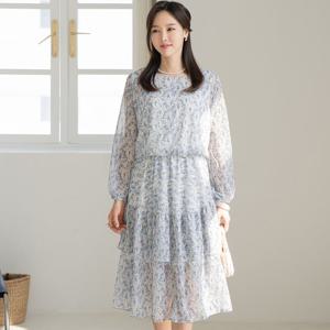 엄마옷 마담4060 플라워캉캉봄원피스-ROP2403011-