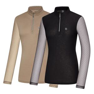 콜핑 여성 봄 소매 메쉬 집업 티셔츠 라리사(여) KTT4323W