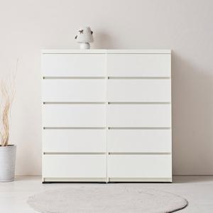 헤이즈 서랍장 E0 속깊은 5단서랍장 세트 1200