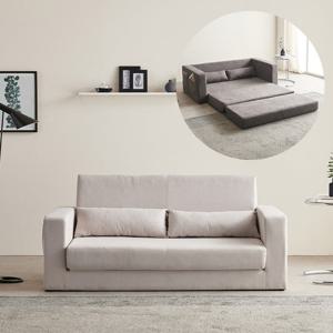 마리메종 달리 FPL가죽 접이식 3인 소파베드 생활방수_착불