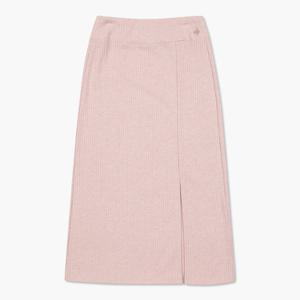 [르꼬끄공식] [70% OFF] 여성 컴피니트 미디기장 스커트 핑크(QO322OSK92)