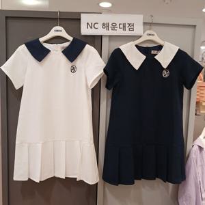 [오후]단정한 연주회룩~카라 주름 원피스 OHOW24551