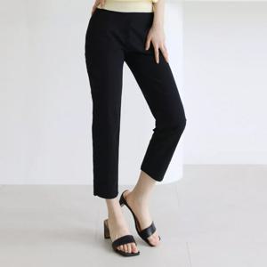 [바네사빈] 여름)쿨링스판 쫀쫀 8부 일자핏 슬랙스 팬츠 바지 v00690