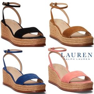폴로 랄프로렌 18056590 여자 Leona 플랫폼 웨지 샌들