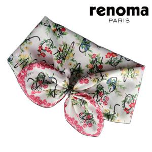 [레노마(손수건)]플라워로고 나염손수건 RGA2201