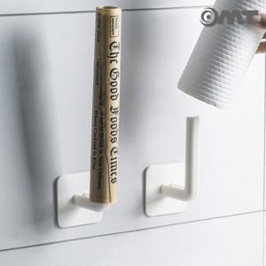 2P+2P 무타공 키친타올걸이 행주걸이 주방 홀더 부착식 후크 거치대