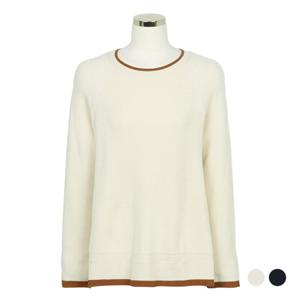 [클라비스]배색 라운드 풀오버(CVKRA4901Q)