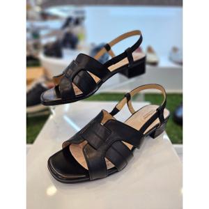 [허시파피]여성 천연소가죽 광폭 드레스 샌들  3FQ023