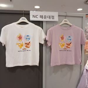 [오후]귀요미 포켓몬 친구들 모여라~~포켓몬 쿨 크롭티셔츠 OHRA2451C