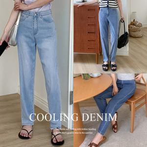 [진마니아]  -5  텐셀 쿨링 배기 데님 팬츠 3종 택1 (S~3XL)