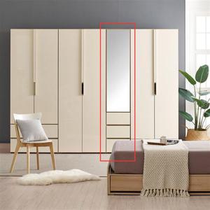 (착불)우아미가구 프레멘 UV하이그로시 틈새 400 거울 옷장