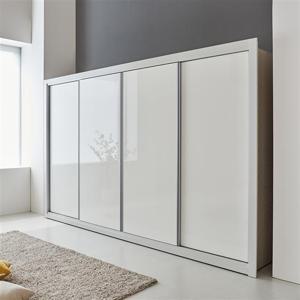 (착불)우아미가구 세오델 UV하이그로시 슬라이딩 장롱 4통 A형