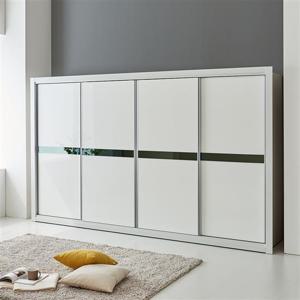 (착불)우아미가구 세오델 UV하이그로시 슬라이딩 장롱 4통 D형