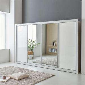 (착불)우아미가구 메이스 거울 UV하이그로시 도어 슬라이딩 장롱