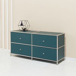 (착불)우아미가구 바디 모듈 스틸 서랍 거실장 1200