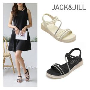 [잭앤질]잭앤질 큐빅 스트랩 밴딩 샌들(JB4356)