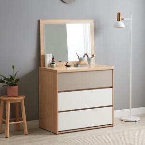 마리메종 뮤즈 830 3단서랍장+일반거울 화장대_착불