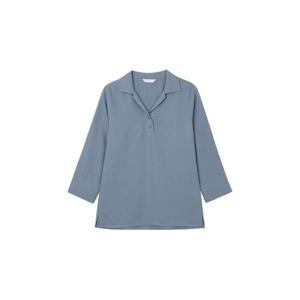 [UNIT]린넨 혼방 반 오픈 폴로넥 셔츠 [UFI2-WSH277N]