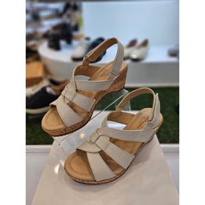 [허시파피]여성 6CM굽 코르크 웨지힐 샌들  3FP030