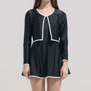 [티막]여성 모노키니 2피스 세트GKM1003BK