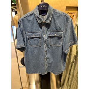 클라이드 엔 FOBSH251M 남성용 데님셔츠 블루