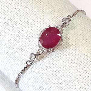 [블루케이] 하이퀄 루비 원석팔찌240501-08탄생석
