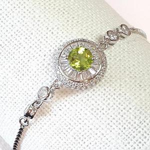 [블루케이] 하이퀄 그린페리도트 원석 팔찌240501-16