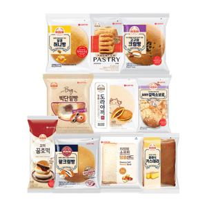 기린빵 인기 단팥빵 꿀호떡 카스테라 소보로 10종 10개 골라담기