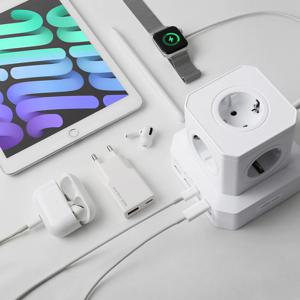 아이정 고용량 100W 초고속 PD충전기 큐브멀티탭 멀티콘센트 2M