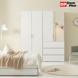 데코파인 루스 1600 P세트 옷장 3단 서랍형 거울 작은방 아이방