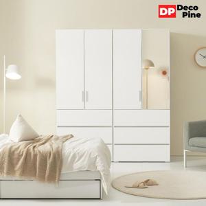 데코파인 루스 1600 R세트 옷장 3단 서랍 거울 수납 원룸 아이방