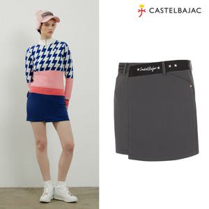 [까스텔바작] (여성)언발란스 배색 큐롯_BG9WCU801_GY