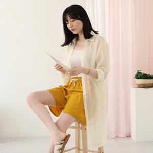 [웬디즈갤러리]시스루 롱 셔츠 NSH103