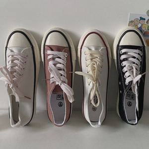 3컬러 통굽 여성 캔버스화 스니커즈 키높이운동화