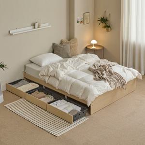 보루네오 레이 무헤드 서랍침대 Q 자가드 본넬매트