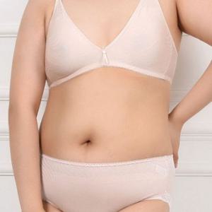 빅브라 브라 B컵 꿀땡 홑겹 인견노와이어 빅사이즈 뽕