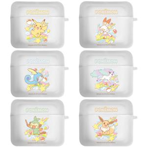 포켓몬 레인보우 에어팟 3세대 스퀘어 반투명 케이스