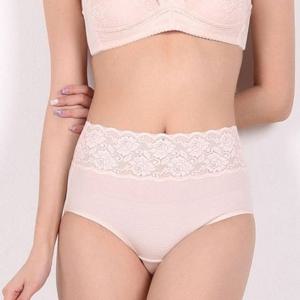 꿀땡 인견팬티 인견레이스 팬티 하이웨스트 코끼리팬