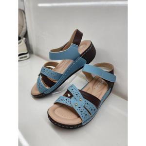 [리바디]리바디 세이브존03 리바디 천연소가죽  펀칭 샌들 5.5cm