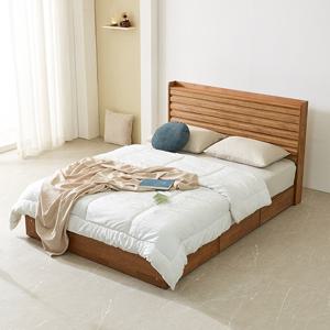 [지베스] 더블린 원목 호텔 수납서랍 침대 Q+라텍스50T 매트