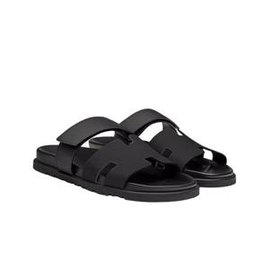 (명품) 에르메스 여성 시프레 샌들 카프스킨 느와르 H