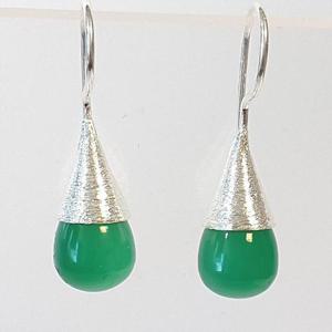 [블루케이] 그린오닉스 원석 귀걸이240508-14탄생석