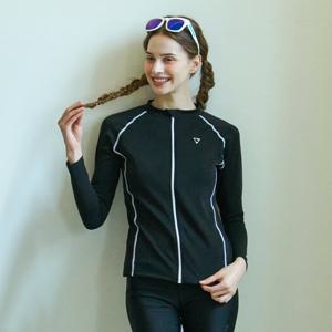 제테스 여성 에어쿠션 릴렉스핏 인컵내장 집업 래쉬가드 L_4A487