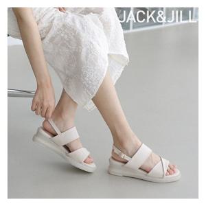 [잭앤질]잭앤질 오버랩 스트랩 웨지힐 샌들(JB4451)